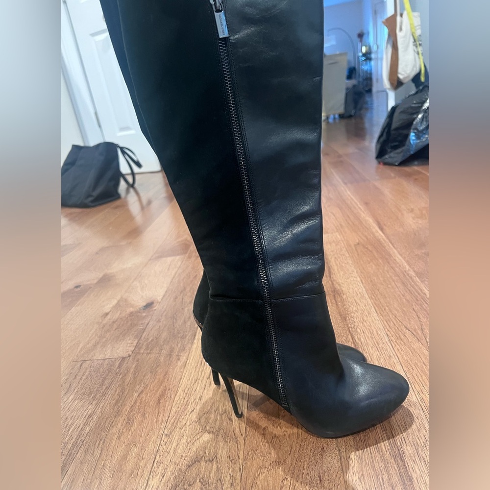 Michael Kors Black Knee-High Boots